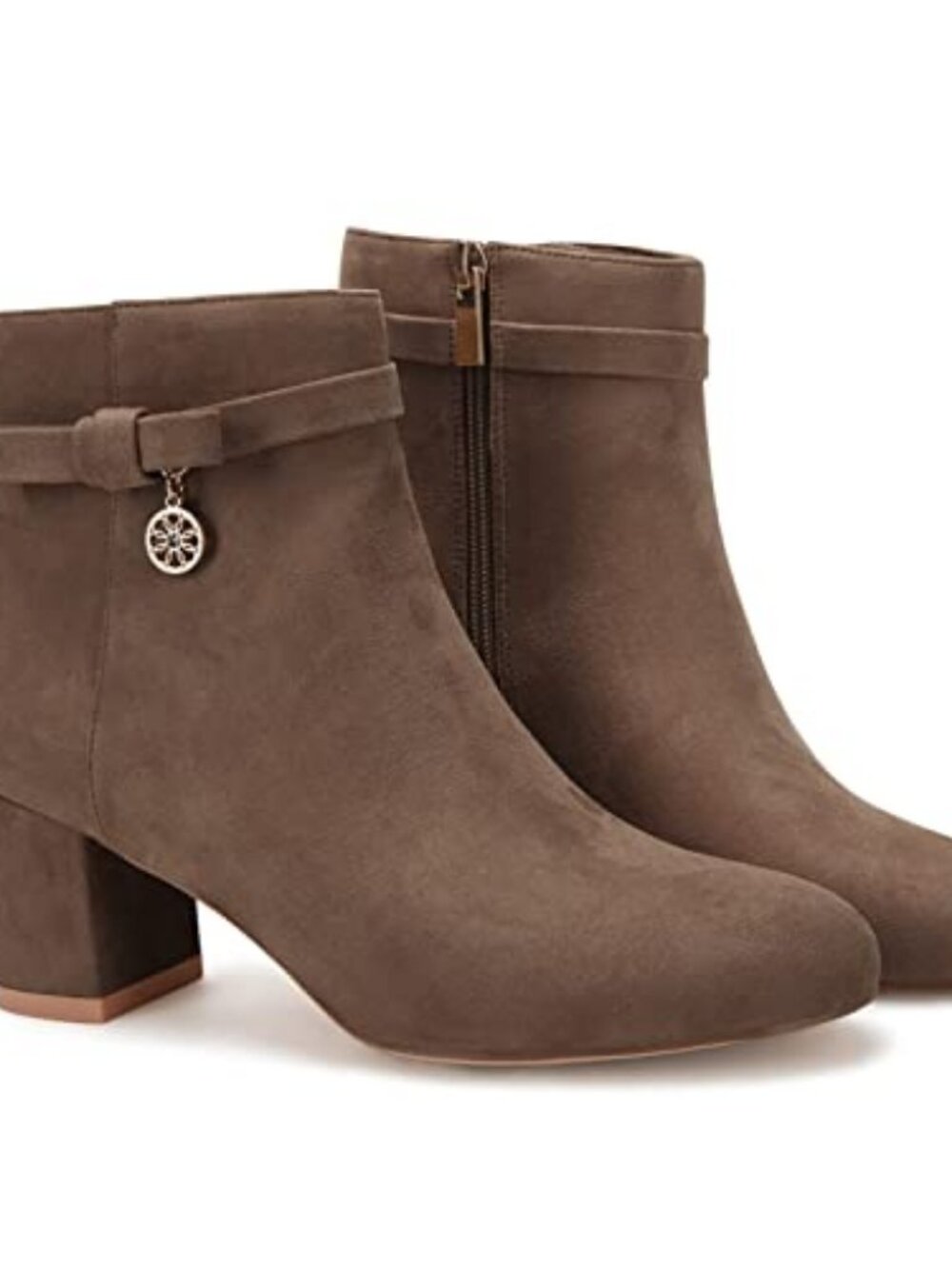 Women's Ankle Boots Chunky Block Low Heel Vintage Tie Knot Booties Shoes